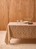 Nappe imprimée en coton mélangé – caramel, caramel – vue 1