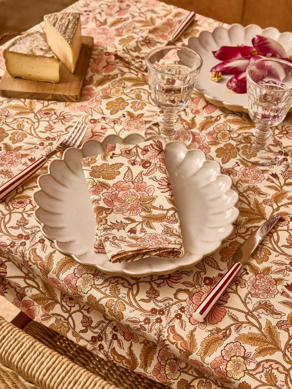 Lot de 4 serviettes de table imprimées – caramel, caramel – vue 3