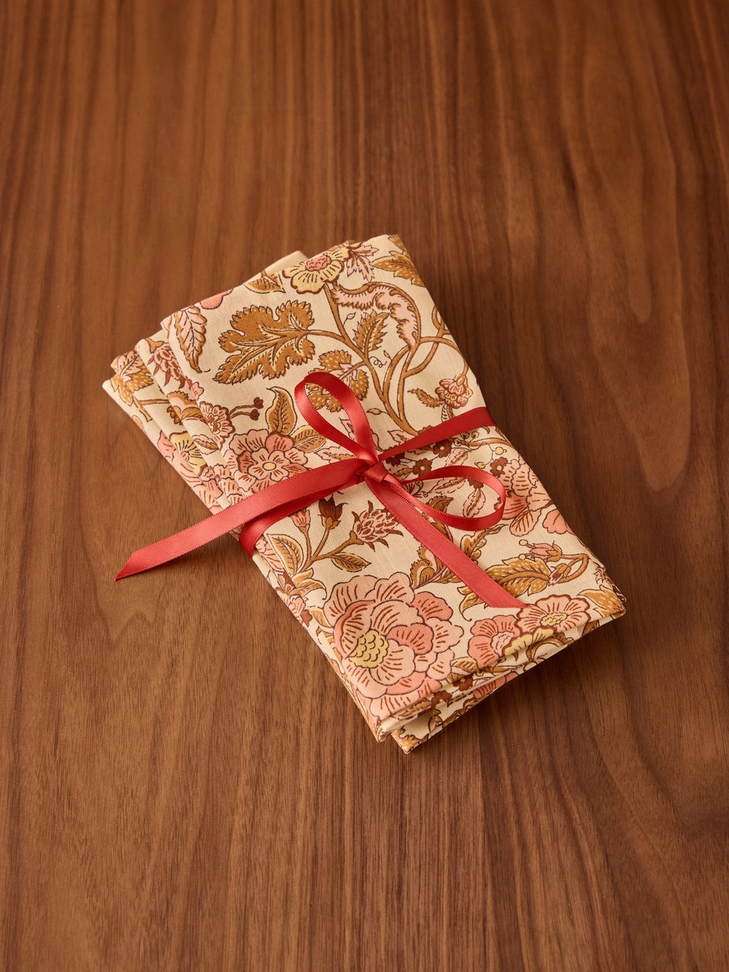 Lot de 4 serviettes de table imprimées – caramel, caramel – vue 1