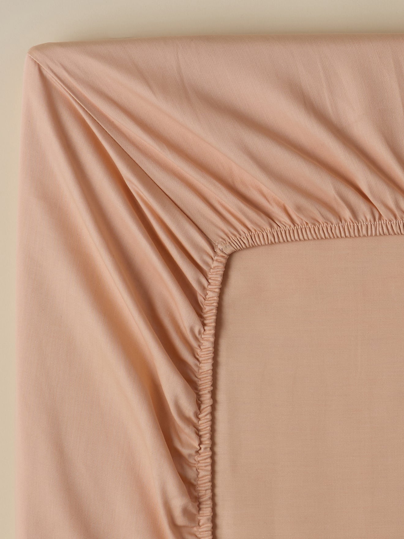 Drap-housse en satin de coton – nude, nude – vue 2