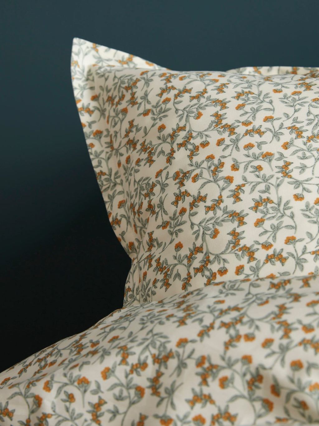 Housse de couette en percale de coton à motif végétal, multicolore – vue 3