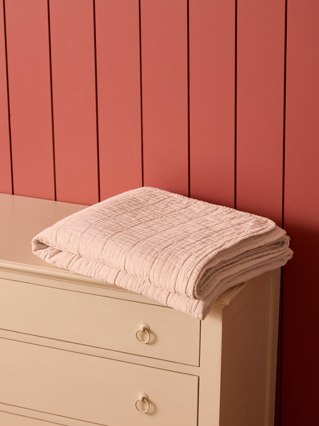 Couvre-lit en coton piqué – nude, nude – vue 1