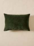 Housse de coussin en velours côtelé – vert, vert – vue 1