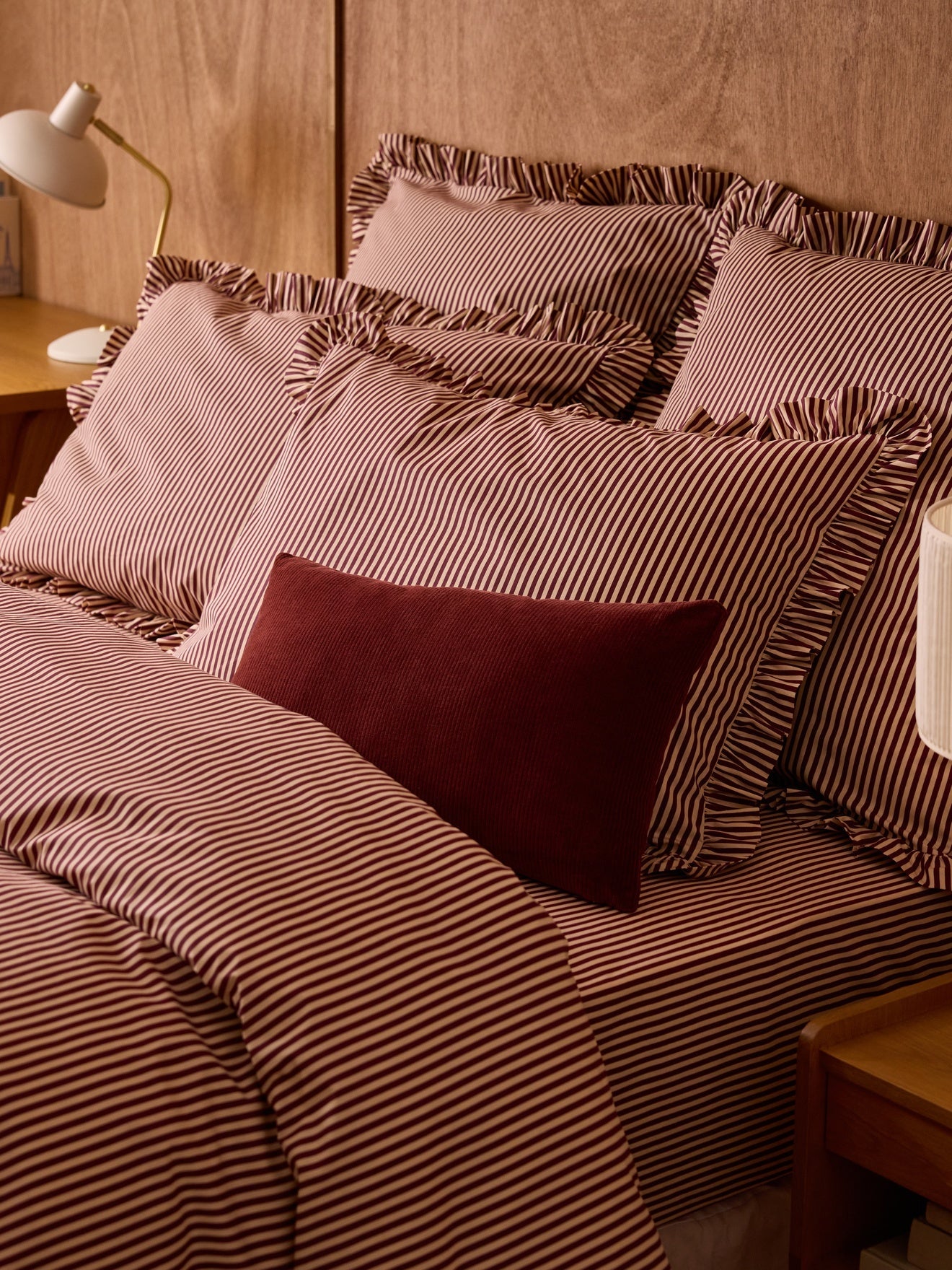 Housse de coussin en velours côtelé – châtaigne, châtaigne – vue 6