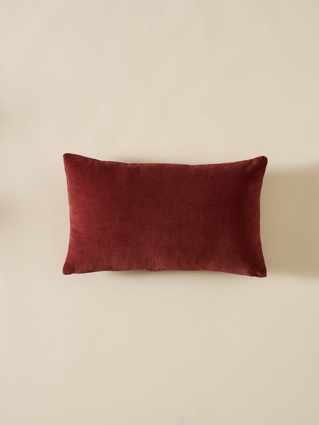 Housse de coussin en velours côtelé – châtaigne, châtaigne – vue 2