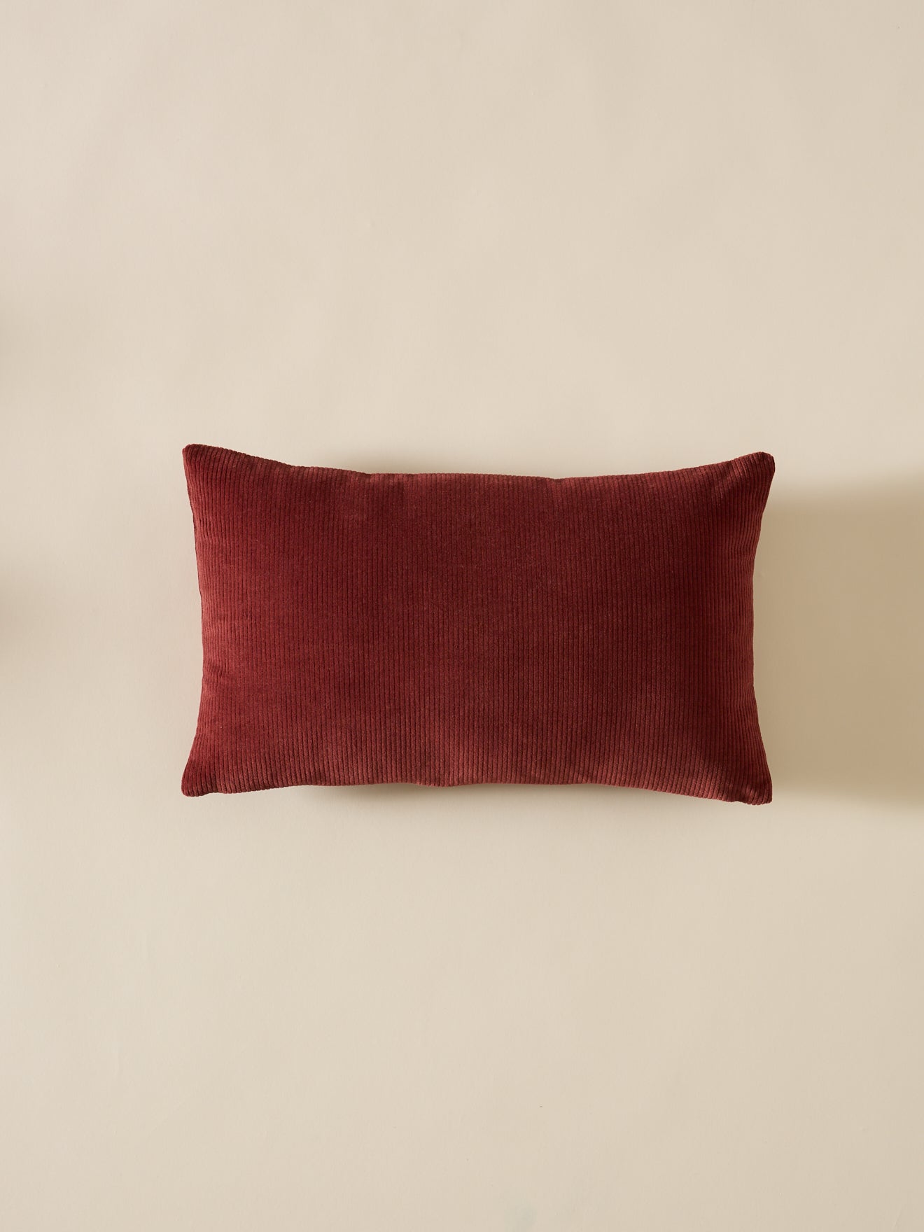 Housse de coussin en velours côtelé – châtaigne, châtaigne – vue 2