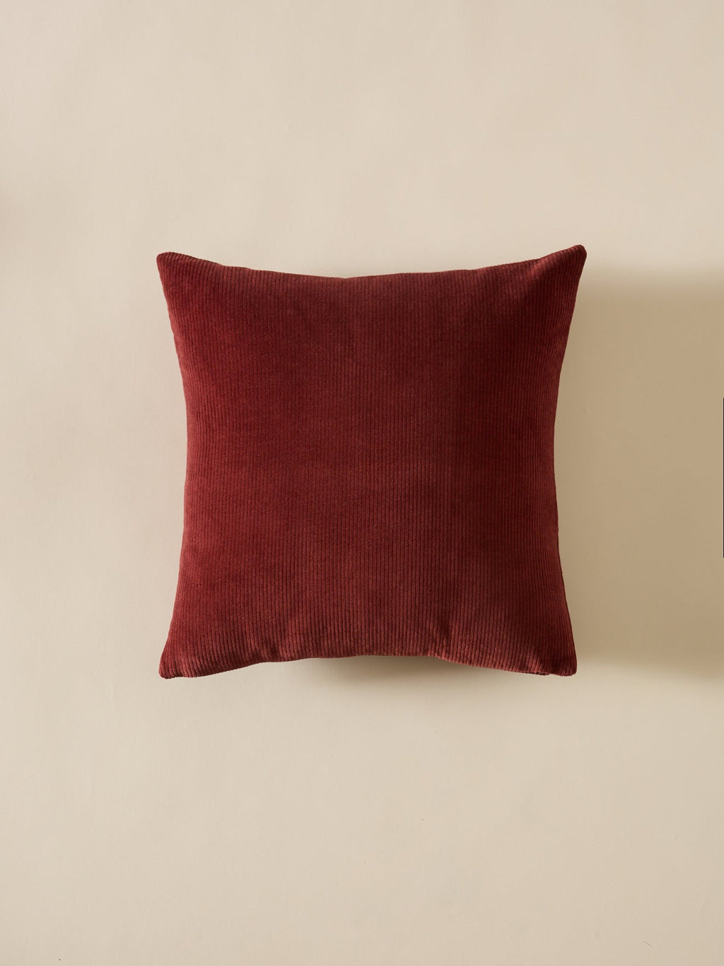 Housse de coussin en velours côtelé – châtaigne, châtaigne – vue 3