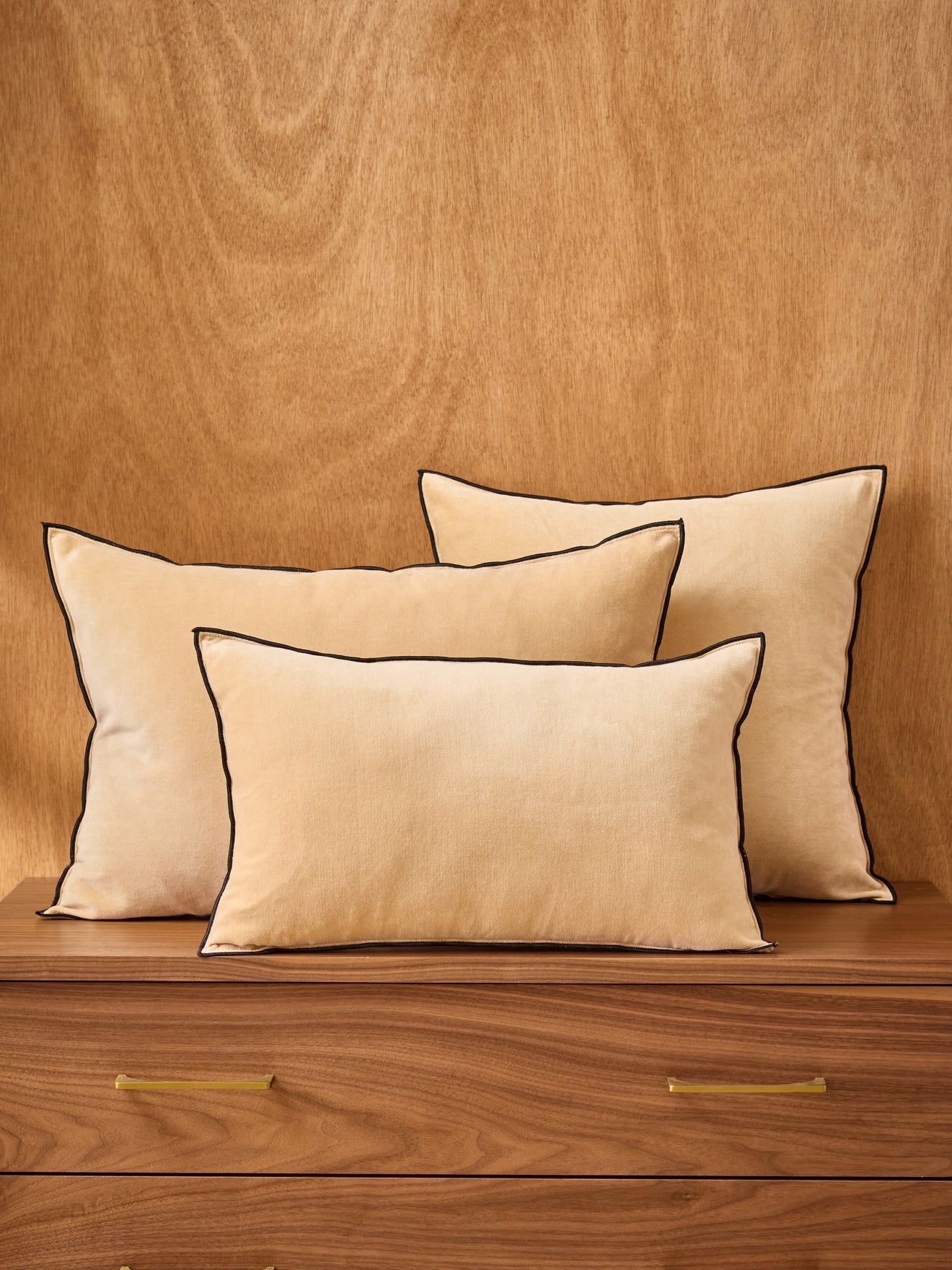 Housse de coussin en velours – écru, écru – vue 5