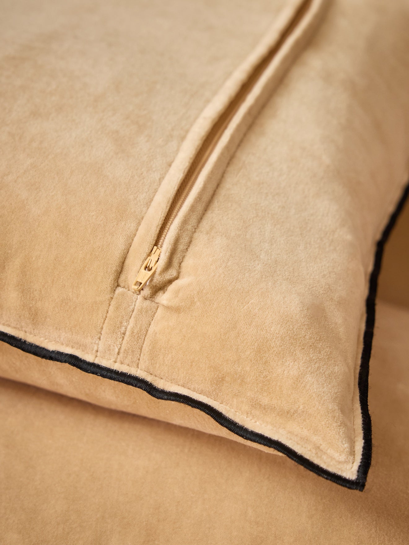 Housse de coussin en velours – écru, écru – vue 4