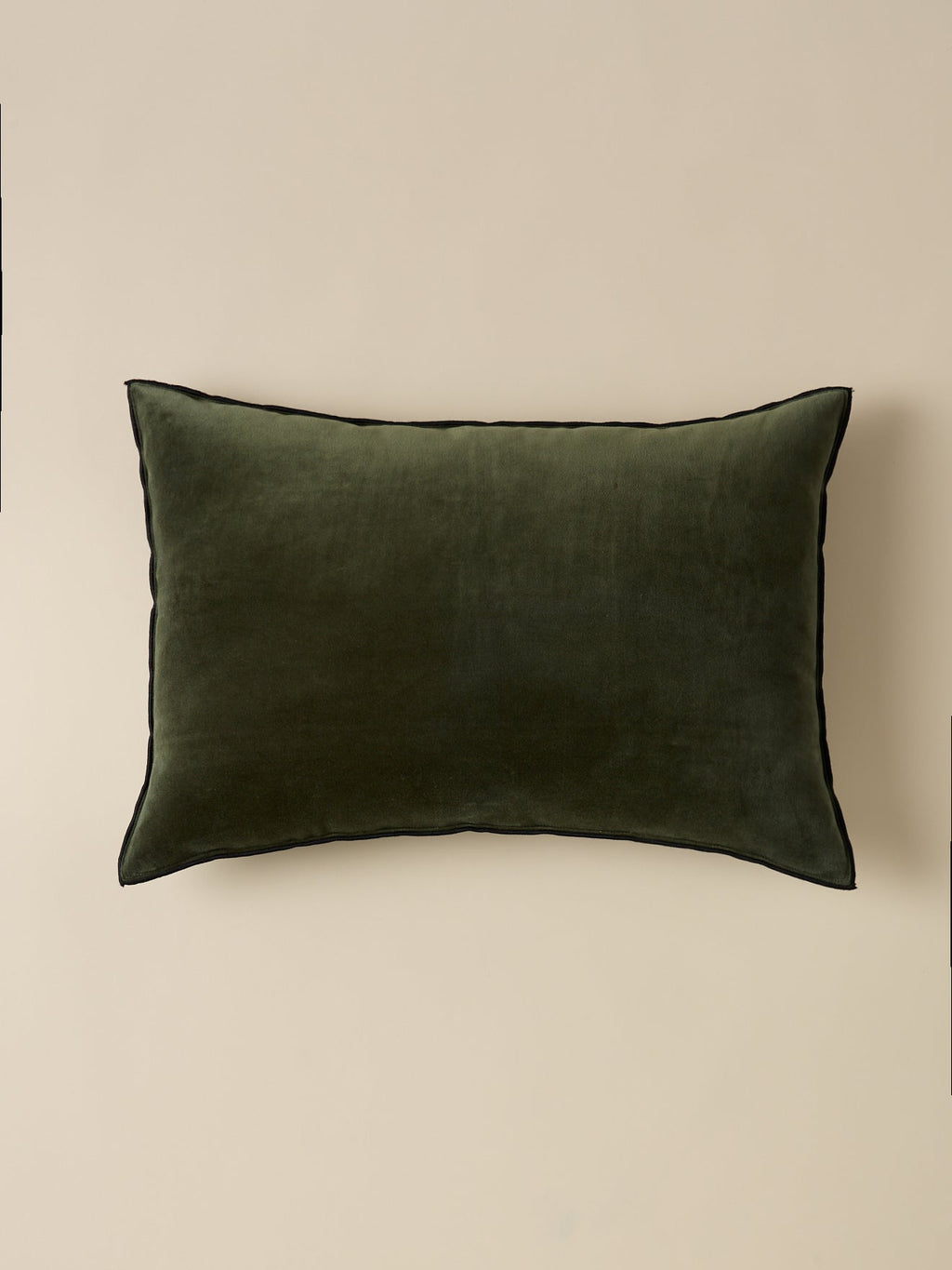 Housse de coussin en velours – vert, vert – vue 1