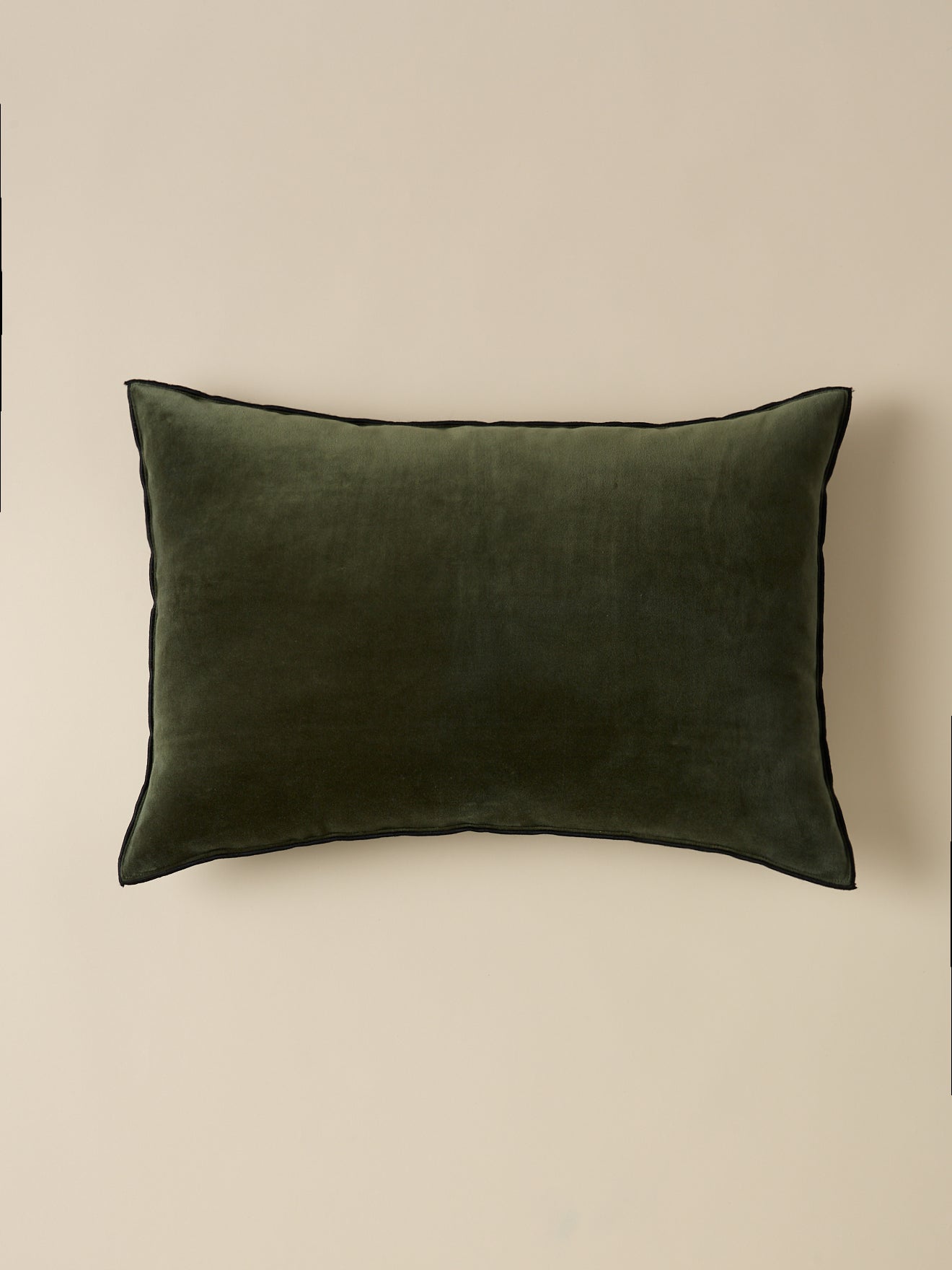 Housse de coussin en velours – vert, vert – vue 1