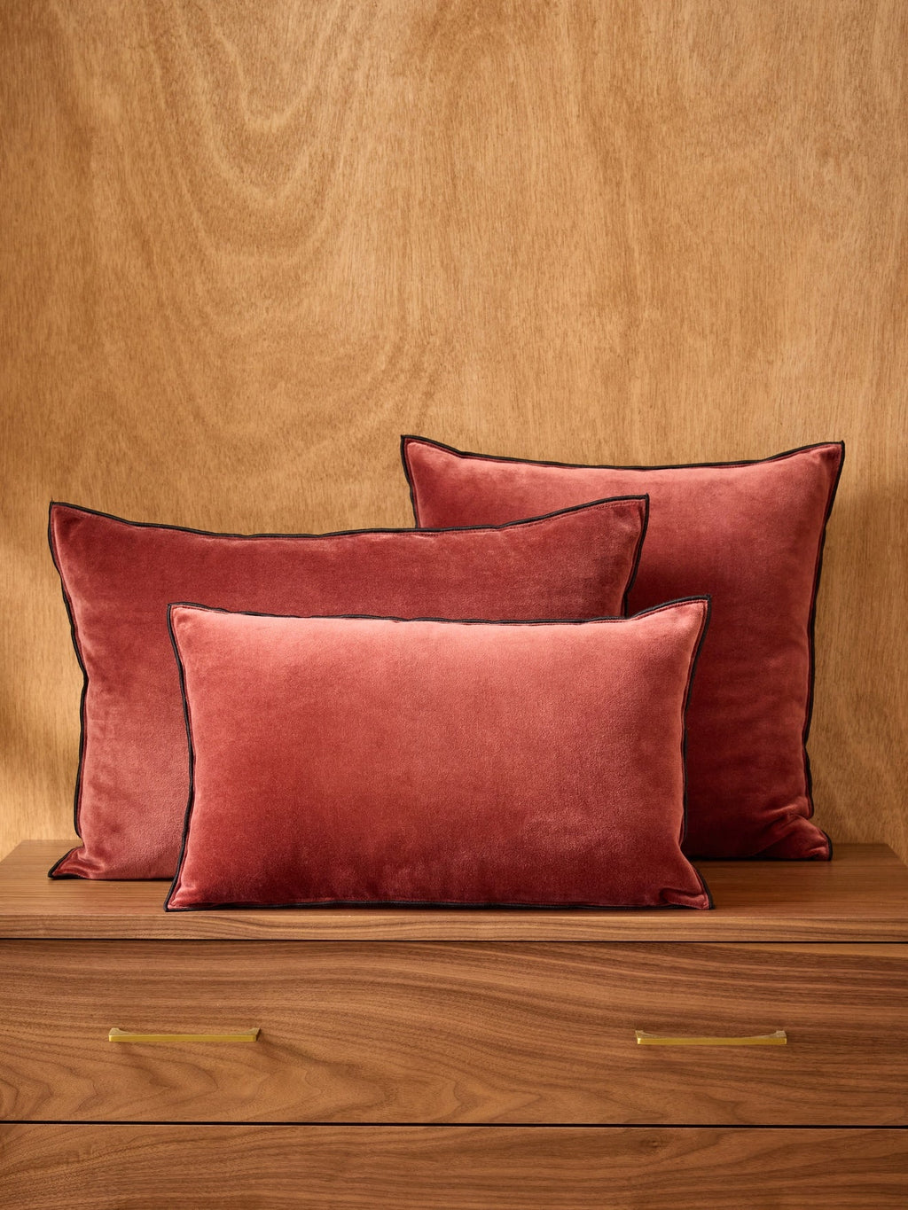 Housse de coussin en velours – châtaigne, châtaigne – vue 5