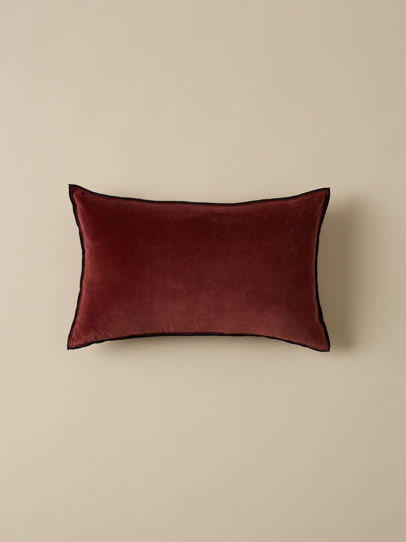 Housse de coussin en velours – châtaigne, châtaigne – vue 2