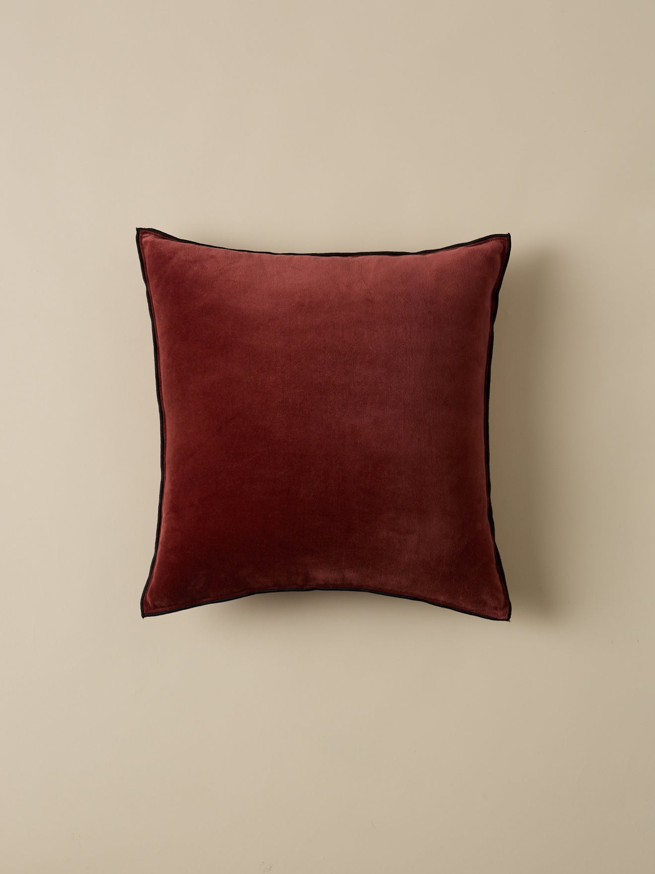 Housse de coussin en velours – châtaigne, châtaigne – vue 3