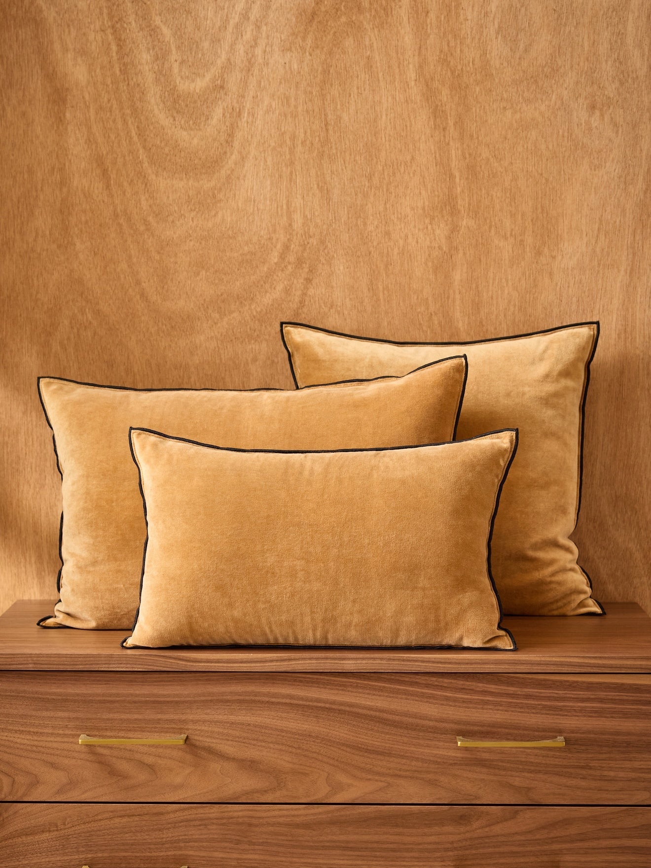 Housse de coussin en velours – camel, camel – vue 5