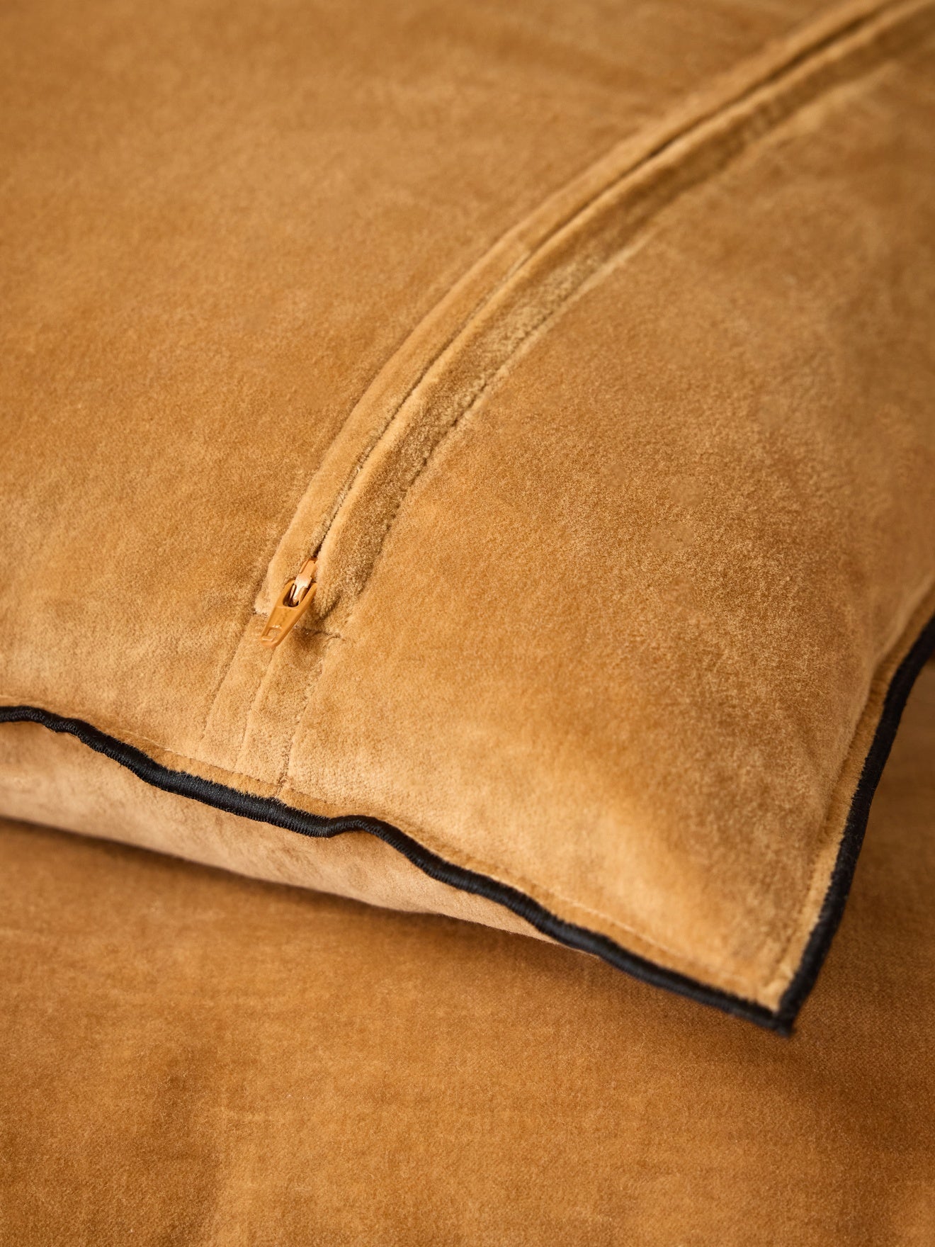 Housse de coussin en velours – camel, camel – vue 4