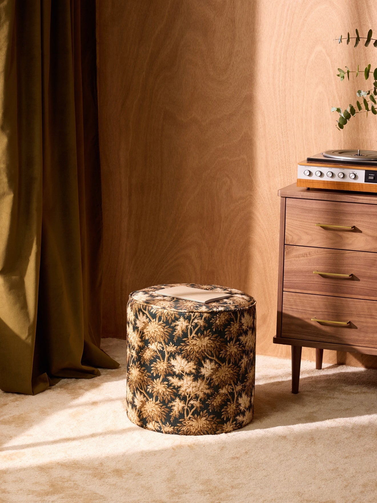Pouf tapissier à motif floral, motif floral – vue 5
