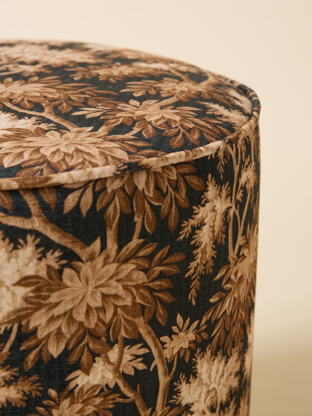 Pouf tapissier à motif floral, motif floral – vue 2