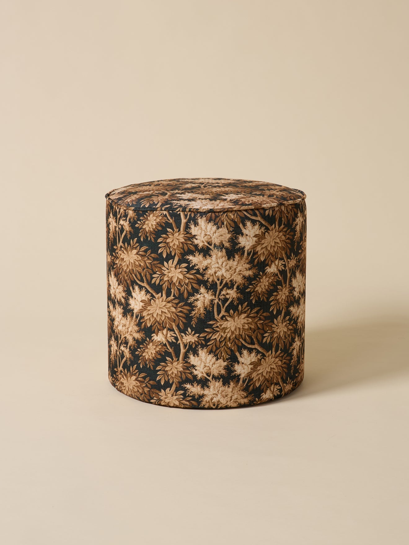 Pouf tapissier à motif floral, motif floral – vue 1