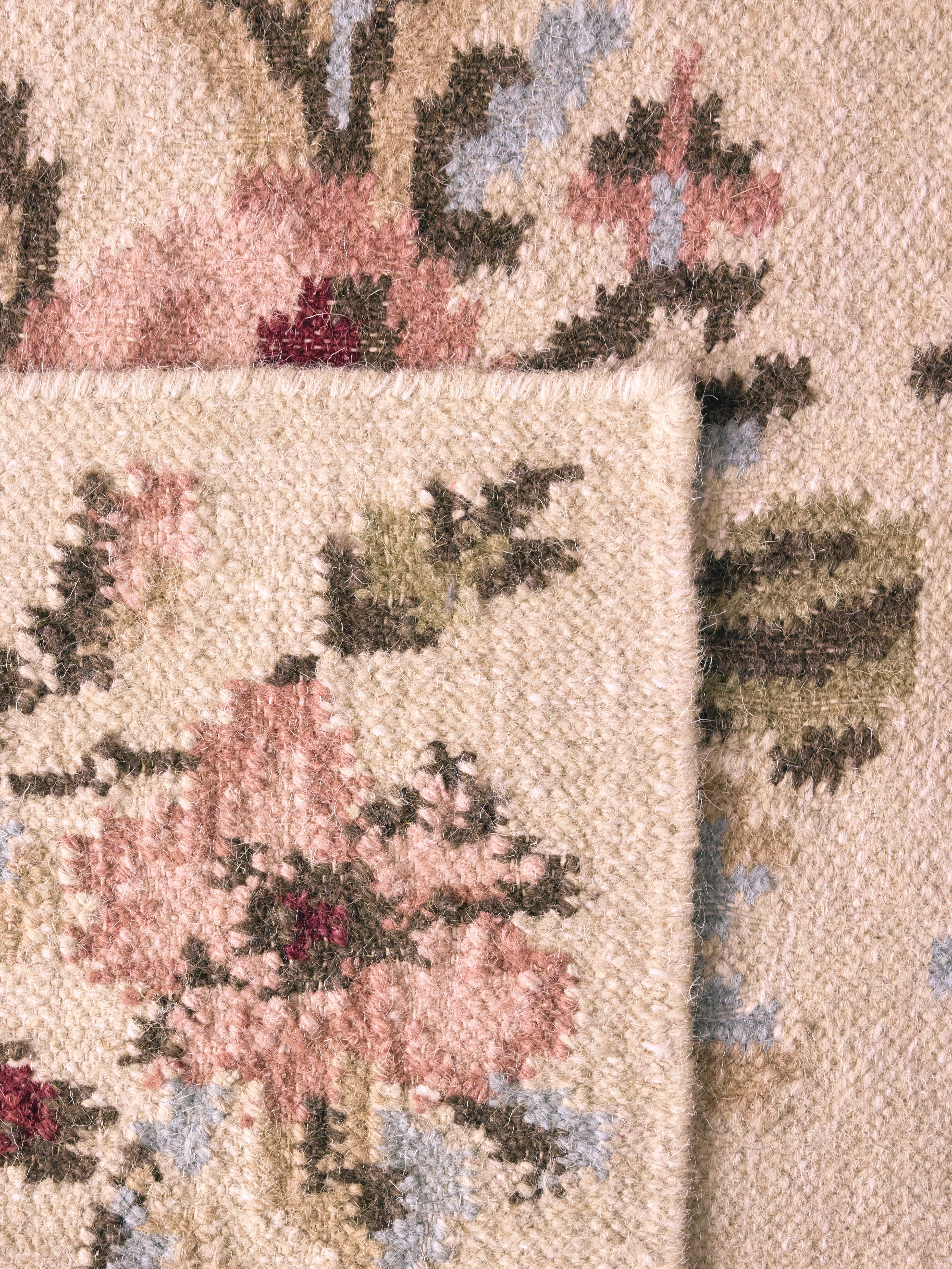 Tapis floral en laine – 120 × 180 cm, motif floral – vue 2