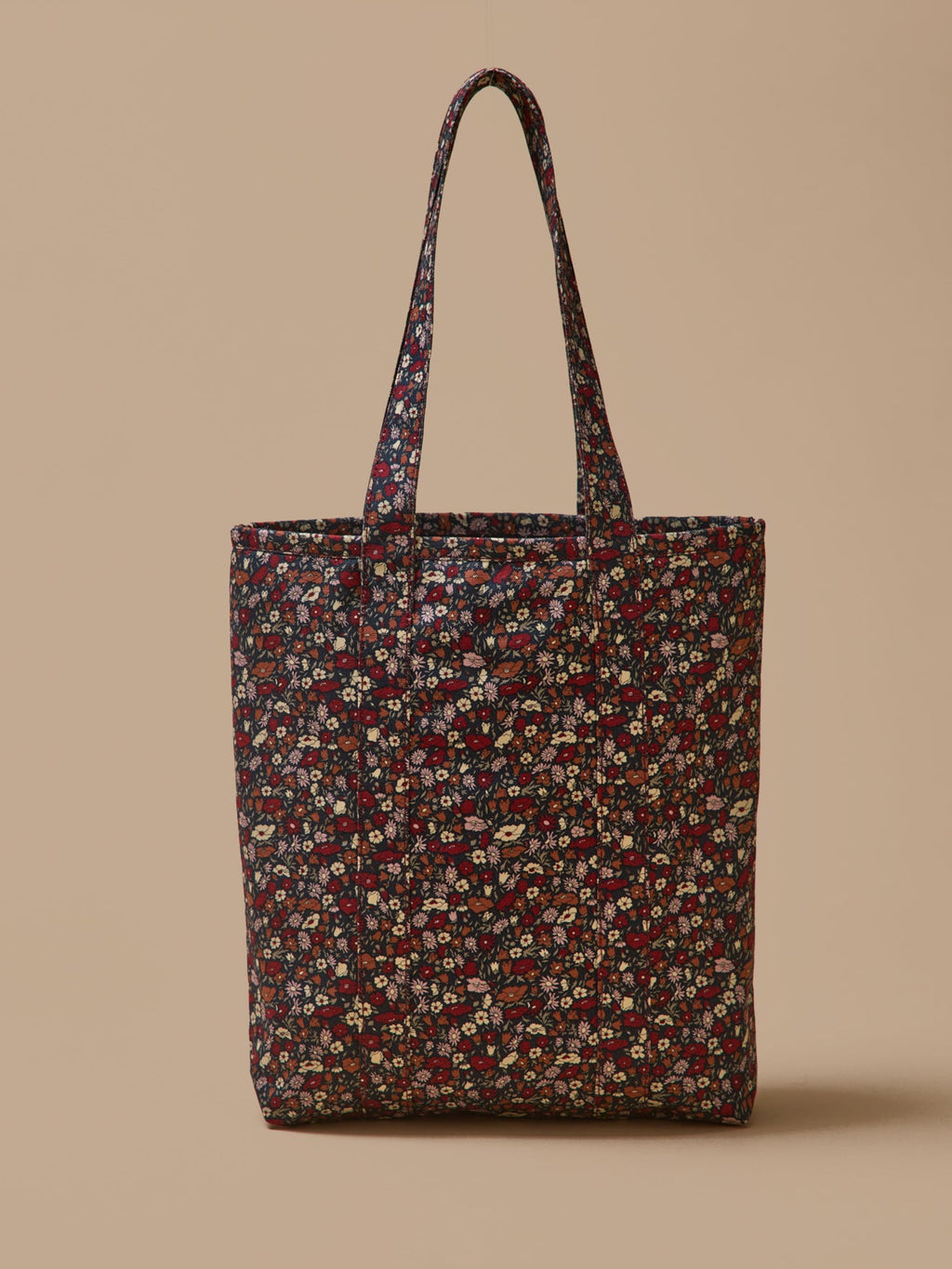 Sac cabas à motif floral – grand format, motif floral sombre – vue 2